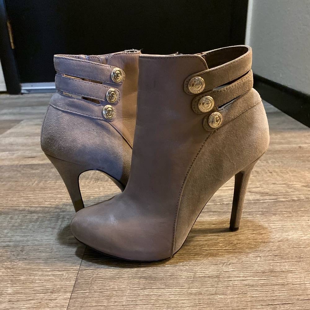 Leather & Suede Booties - Guess